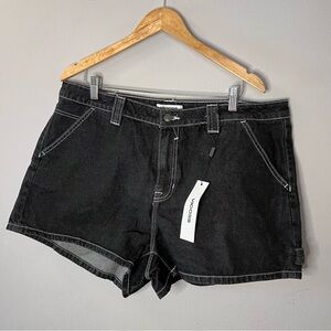 Vigoss Carpenter Short Black Denim Color Loop on Side Women’s Plus Size 18W